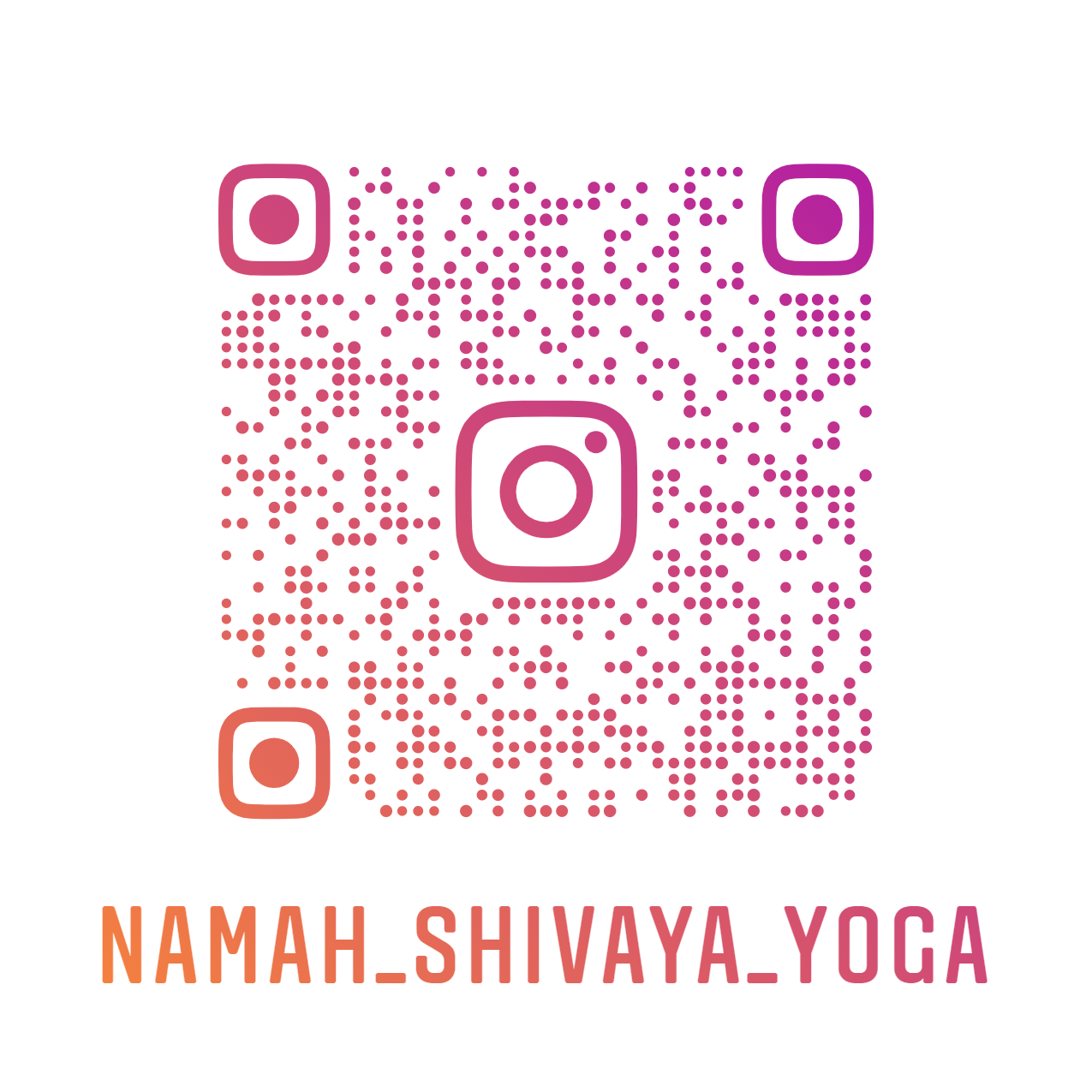 Namah shivaya yoga nametag